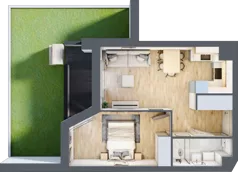 2 pokoje, mieszkanie 37,91 m², parter, oferta nr V/10, Miasteczko Nova Sfera 5, Warszawa, Białołęka, Żerań, ul. Marywilska 5