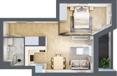 2 pokoje, mieszkanie 35,95 m², piętro 6, oferta nr V/137, Miasteczko Nova Sfera 5, Warszawa, Białołęka, Żerań, ul. Marywilska 5