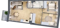 3 pokoje, mieszkanie 62,66 m², piętro 3, oferta nr D-11, Piastova Osada, Warszawa, Ursus, Gołąbki, ul. Henryka II Pobożnego