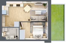 2 pokoje, mieszkanie 34,28 m², parter, oferta nr E-30, Piastova Osada, Warszawa, Ursus, Gołąbki, ul. Henryka II Pobożnego