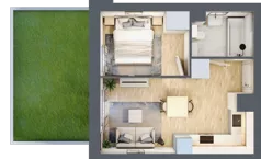 2 pokoje, mieszkanie 31,48 m², parter, oferta nr E-81, Piastova Osada, Warszawa, Ursus, Gołąbki, ul. Henryka II Pobożnego