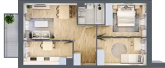 3 pokoje, mieszkanie 54,51 m², piętro 1, oferta nr A/91, Olchowy Park 3, Warszawa, Białołęka, Kobiałka, ul. Marii Callas 20, 20A