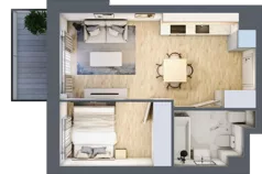 2 pokoje, mieszkanie 33,47 m², piętro 2, oferta nr A/84, Olchowy Park 3, Warszawa, Białołęka, Kobiałka, ul. Marii Callas 20, 20A