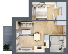 2 pokoje, mieszkanie 36,33 m², piętro 2, oferta nr B/69, Olchowy Park 3, Warszawa, Białołęka, Kobiałka, ul. Marii Callas 20, 20A