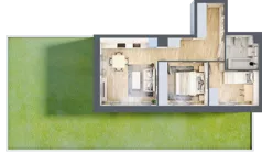 3 pokoje, mieszkanie 49,37 m², parter, oferta nr B/44, Olchowy Park 3, Warszawa, Białołęka, Kobiałka, ul. Marii Callas 20, 20A