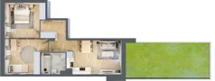 3 pokoje, mieszkanie 56,22 m², parter, oferta nr B/28, Olchowy Park 3, Warszawa, Białołęka, Kobiałka, ul. Marii Callas 20, 20A