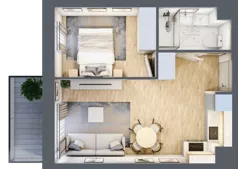 2 pokoje, mieszkanie 33,78 m², piętro 3, oferta nr III/116, Neo Nova Ochota 3, Warszawa, Włochy, Raków, ul. Wojciecha Opackiego 4A