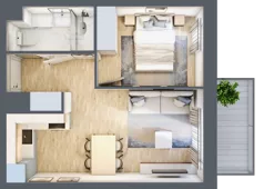 2 pokoje, mieszkanie 33,88 m², piętro 2, oferta nr III/95, Neo Nova Ochota 3, Warszawa, Włochy, Raków, ul. Wojciecha Opackiego 4A