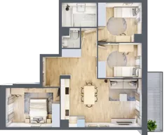 4 pokoje, mieszkanie 72,10 m², piętro 4, oferta nr III/35, Neo Nova Ochota 3, Warszawa, Włochy, Raków, ul. Wojciecha Opackiego 4A