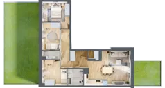 4 pokoje, mieszkanie 72,25 m², parter, oferta nr III/20, Neo Nova Ochota 3, Warszawa, Włochy, Raków, ul. Wojciecha Opackiego 4A