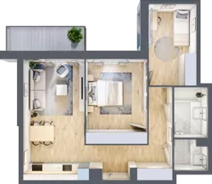 3 pokoje, mieszkanie 63,24 m², piętro 2, oferta nr III/91, Neo Nova Ochota 3, Warszawa, Włochy, Raków, ul. Wojciecha Opackiego 4A