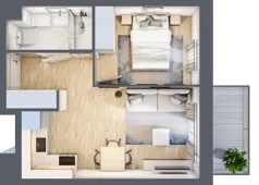 2 pokoje, mieszkanie 33,28 m², piętro 1, oferta nr III/84, Neo Nova Ochota 3, Warszawa, Włochy, Raków, ul. Wojciecha Opackiego 4A