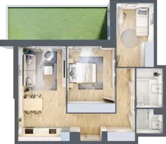 3 pokoje, mieszkanie 63,08 m², parter, oferta nr III/66, Neo Nova Ochota 3, Warszawa, Włochy, Raków, ul. Wojciecha Opackiego 4A