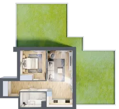 2 pokoje, mieszkanie 45,15 m², parter, oferta nr III/68, Neo Nova Ochota 3, Warszawa, Włochy, Raków, ul. Wojciecha Opackiego 4A