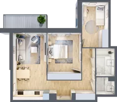 3 pokoje, mieszkanie 63,24 m², piętro 3, oferta nr III/104, Neo Nova Ochota 3, Warszawa, Włochy, Raków, ul. Wojciecha Opackiego 4A