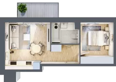 2 pokoje, mieszkanie 34,50 m², piętro 5, oferta nr III/39, Neo Nova Ochota 3, Warszawa, Włochy, Raków, ul. Wojciecha Opackiego 4A