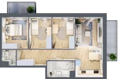 4 pokoje, mieszkanie 68,22 m², piętro 1, oferta nr III/80, Neo Nova Ochota 3, Warszawa, Włochy, Raków, ul. Wojciecha Opackiego 4A