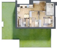 3 pokoje, mieszkanie 58,09 m², parter, oferta nr III/1, Neo Nova Ochota 3, Warszawa, Włochy, Raków, ul. Wojciecha Opackiego 4A