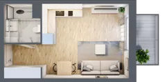 1 pokój, mieszkanie 27,24 m², piętro 2, oferta nr VIII/51, Nova Viva Garden 8, Warszawa, Białołęka, Brzeziny, ul. Włodkowica 11D