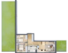 3 pokoje, mieszkanie 50,45 m², parter, oferta nr VIII/39, Nova Viva Garden 8, Warszawa, Białołęka, Brzeziny, ul. Włodkowica 11D