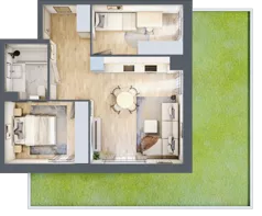 3 pokoje, mieszkanie 51,23 m², parter, oferta nr VIII/2, Nova Viva Garden 8, Warszawa, Białołęka, Brzeziny, ul. Włodkowica 11D