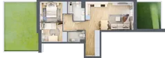 3 pokoje, mieszkanie 56,92 m², parter, oferta nr VIII/7, Nova Viva Garden 8, Warszawa, Białołęka, Brzeziny, ul. Włodkowica 11D