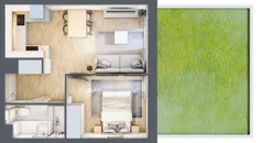 2 pokoje, mieszkanie 34,31 m², parter, oferta nr VIII/65, Nova Viva Garden 8, Warszawa, Białołęka, Brzeziny, ul. Włodkowica 11D