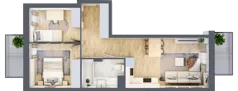 3 pokoje, mieszkanie 50,45 m², piętro 2, oferta nr VIII/54, Nova Viva Garden 8, Warszawa, Białołęka, Brzeziny, ul. Włodkowica 11D
