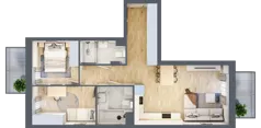 3 pokoje, mieszkanie 58,71 m², piętro 2, oferta nr VIII/81, Nova Viva Garden 8, Warszawa, Białołęka, Brzeziny, ul. Włodkowica 11D