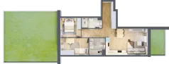 3 pokoje, mieszkanie 58,17 m², parter, oferta nr VIII/61, Nova Viva Garden 8, Warszawa, Białołęka, Brzeziny, ul. Włodkowica 11D