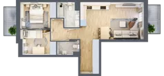 3 pokoje, mieszkanie 56,92 m², piętro 2, oferta nr VIII/27, Nova Viva Garden 8, Warszawa, Białołęka, Brzeziny, ul. Włodkowica 11D