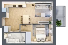 2 pokoje, mieszkanie 36,04 m², piętro 3, oferta nr VIII/59, Nova Viva Garden 8, Warszawa, Białołęka, Brzeziny, ul. Włodkowica 11D