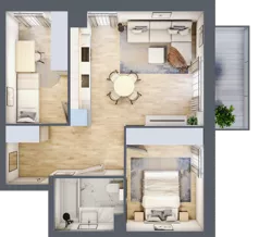 3 pokoje, mieszkanie 51,23 m², piętro 3, oferta nr VIII/30, Nova Viva Garden 8, Warszawa, Białołęka, Brzeziny, ul. Włodkowica 11D