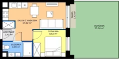 2 pokoje, mieszkanie 32,14 m², parter, oferta nr II/195, Miasteczko Nova Fala 2, Gdynia, Cisowa, ul. Morska 254-262