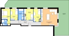 5 pokoi, mieszkanie 97,51 m², parter, oferta nr C1/47, Miasteczko Julianów 2, Julianów, ul. Architektów