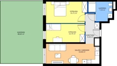3 pokoje, mieszkanie 60,94 m², parter, oferta nr C1/1, Miasteczko Julianów 2, Julianów, ul. Architektów