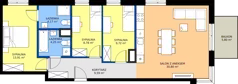 4 pokoje, mieszkanie 81,22 m², piętro 2, oferta nr C1/56, Miasteczko Julianów 2, Julianów, ul. Architektów