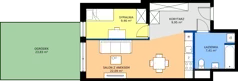 2 pokoje, mieszkanie 48,91 m², parter, oferta nr C1/49, Miasteczko Julianów 2, Julianów, ul. Architektów