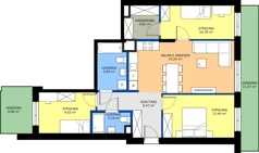 4 pokoje, mieszkanie 79,39 m², parter, oferta nr C2/121, Miasteczko Julianów 2, Julianów, ul. Architektów