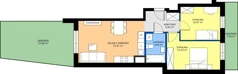 3 pokoje, mieszkanie 57,07 m², piętro 2, oferta nr C2/136, Miasteczko Julianów 2, Julianów, ul. Architektów