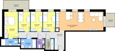 5 pokoi, mieszkanie 101,55 m², piętro 1, oferta nr C2/147, Miasteczko Julianów 2, Julianów, ul. Architektów