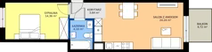 2 pokoje, mieszkanie 46,34 m², piętro 2, oferta nr C2/138, Miasteczko Julianów 2, Julianów, ul. Architektów