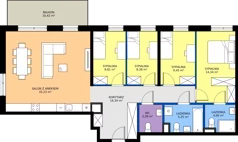5 pokoi, mieszkanie 105,14 m², piętro 1, oferta nr C2/85, Miasteczko Julianów 2, Julianów, ul. Architektów