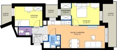 3 pokoje, mieszkanie 58,08 m², piętro 1, oferta nr IV/4, Miasteczko Nova Sfera 4, Warszawa, Białołęka, Żerań, ul. Marywilska 7