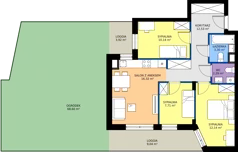 4 pokoje, mieszkanie 60,57 m², piętro 2, oferta nr IV/32, Miasteczko Nova Sfera 4, Warszawa, Białołęka, Żerań, ul. Marywilska 7