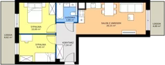 3 pokoje, mieszkanie 51,37 m², piętro 1, oferta nr IV/30, Miasteczko Nova Sfera 4, Warszawa, Białołęka, Żerań, ul. Marywilska 7