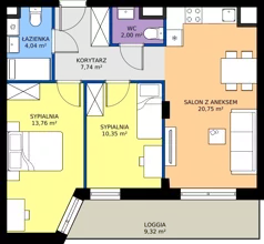 3 pokoje, mieszkanie 58,64 m², parter, oferta nr IV/25, Miasteczko Nova Sfera 4, Warszawa, Białołęka, Żerań, ul. Marywilska 7