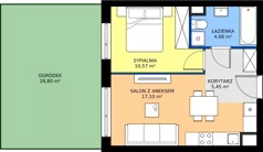 2 pokoje, mieszkanie 37,80 m², parter, oferta nr XII/53, Metro Art 12, Warszawa, Praga Południe, Kamionek, ul. Chodakowska 38