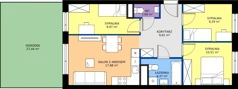 4 pokoje, mieszkanie 63,33 m², parter, oferta nr XII/24, Metro Art 12, Warszawa, Praga Południe, Kamionek, ul. Chodakowska 38