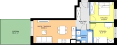 3 pokoje, mieszkanie 51,31 m², parter, oferta nr XII/51, Metro Art 12, Warszawa, Praga Południe, Kamionek, ul. Chodakowska 38